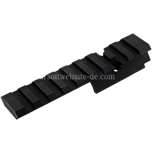 Novritsch 100mm 9-Slot Optik Picatinny Schiene für SSP5 (6 Zoll Version) GBB-Pistolen Airsoft Schwarz