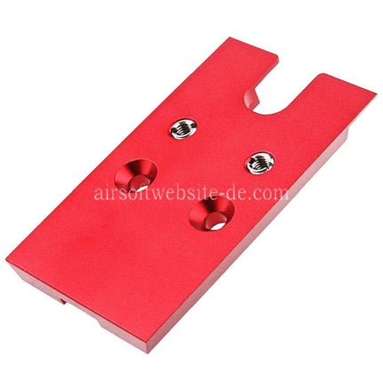 Novritsch CNC Aluminum Premium Leuchtpunktplatte Geeignet für VT RMR Mounting Footprint Novritsch SSP5 Serie GBB Pistolen Airsoft