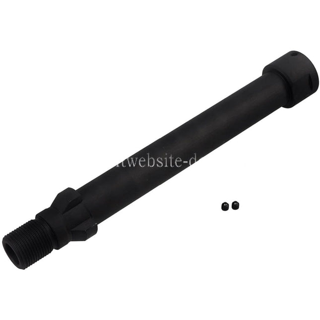BBT 142mm CNC Stahl Außenlauf -14mm CCW Gegen den Uhrzeigersinn Geeignet für Maruyama SCW-9 PRO-G Serie GBB SMG Gewehre Airsoft Schwarz