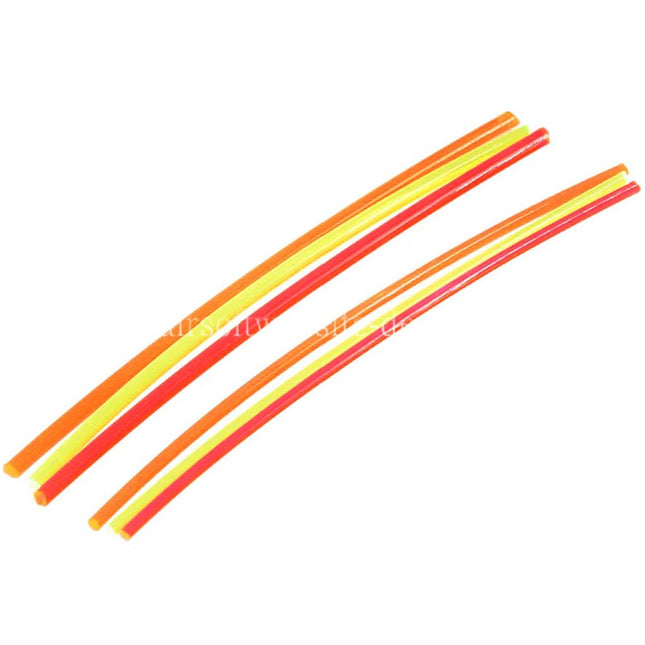 BBT 6 Stück 1.5mm 2mm Fiber Glasfaser Stab Grün Rot Orange