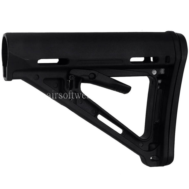 E&C MOE Stil Einziehbarer Schaft Geeignet für M4 M16 Serie AEG Gewehre Airsoft Schwarz