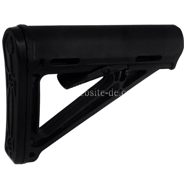 E&C MOE Stil Einziehbarer Schaft Geeignet für M4 M16 Serie AEG Gewehre Airsoft Schwarz
