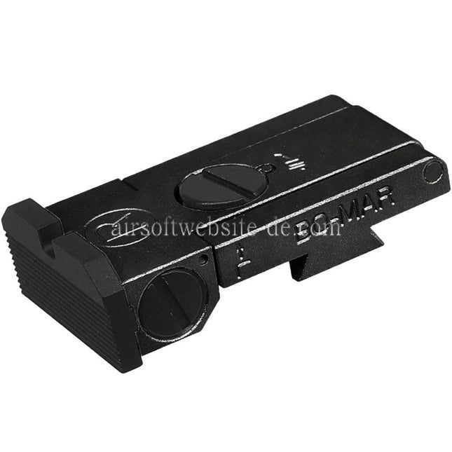 5KU CNC Aluminum Bo-Mar Stil hinteres Visier Geeignet für WE (WE-TECH) Tokyo Marui Hi-Capa Serie GBB Pistolen Airsoft