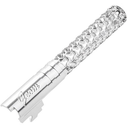 Dr. Black CNC 6063 Aluminum 5 Zoll 125mm Geom Stil Äußerer Lauf +11mm CW im Uhrzeigersinn Geeignet für Armorer Works AW WE-TECH Tokyo Marui Hi-Capa 5.1 Serie GBB Pistolen Airsoft