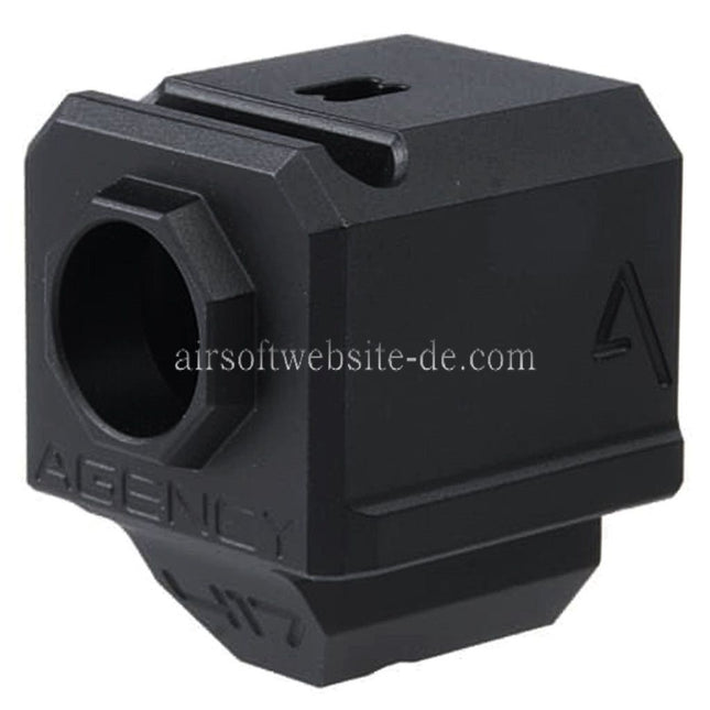 RWA Agency Arms 417 Einzelport Kompensator -14mm CCW Gegen den Uhrzeigersinn Geeignet für Elite Force UMAREX VFC WE (WE-Tech) G-Serie GBB Pistolen Airsoft