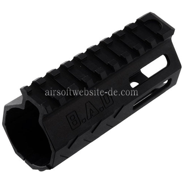 BAD Workhorse CNC Aluminum 4 Zoll Free Float M-LOK Handschutz schienen system Geeignet für VFC AR M4 Serie GBB Gewehre Airsoft Schwarz