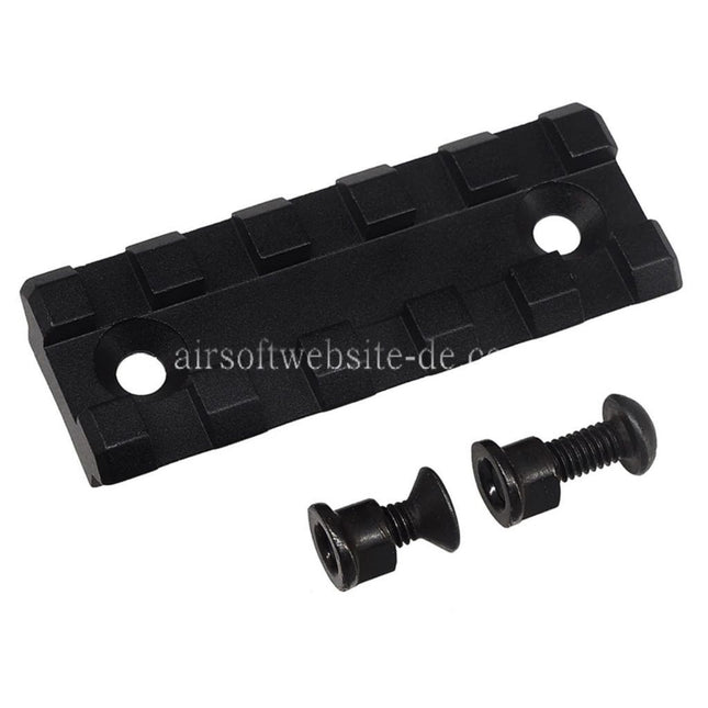 5KU 5-Slots Aluminum Schienenabschnitt Geeignet für AK Vezhlivyy Strelok VS Stil Keymod Handschutzsystem Schwarz
