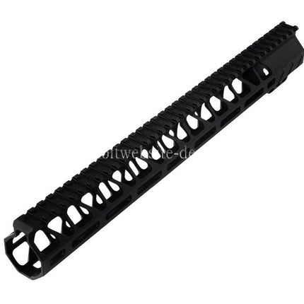 BAD Workhorse CNC Aluminum 15 Zoll Free Float M-LOK Handschutz schienen system Geeignet für VFC AR M4 Serie GBB Gewehre Airsoft Schwarz