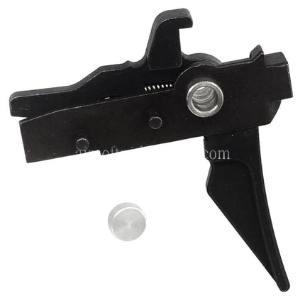 CYMA CGS Enhanced Stahl Abzug mit Unerheblich Einstellstange Set geeignet für CYMA CGS M4 Serie GBB Gewehre Airsoft Schwarz