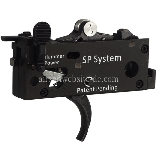 CYMA CGS Einstellbarer verbesserter Lichtauslöser Komplette Auslöserbox geeignet für CYMA CGS M4 Serie GBB Gewehre Airsoft Schwarz