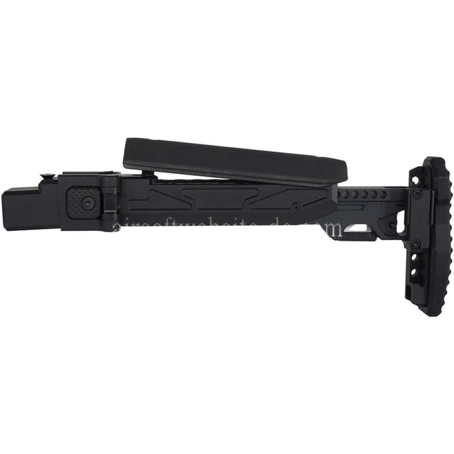 5KU KPYK Teleskop Klappschaft mit Cheek Riser Geeignet für GHK AKM V2 Serie GBB Gewehre Schwarz