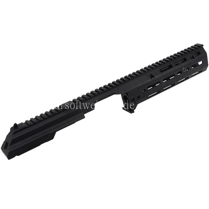 5KU 340mm MK3 Monolithic 1913 20mm M-LOK Obere Handschutz Schienen System Set Geeignet für CYMA AK105 AKM AK Serie AEG Gewehre Airsoft Schwarz