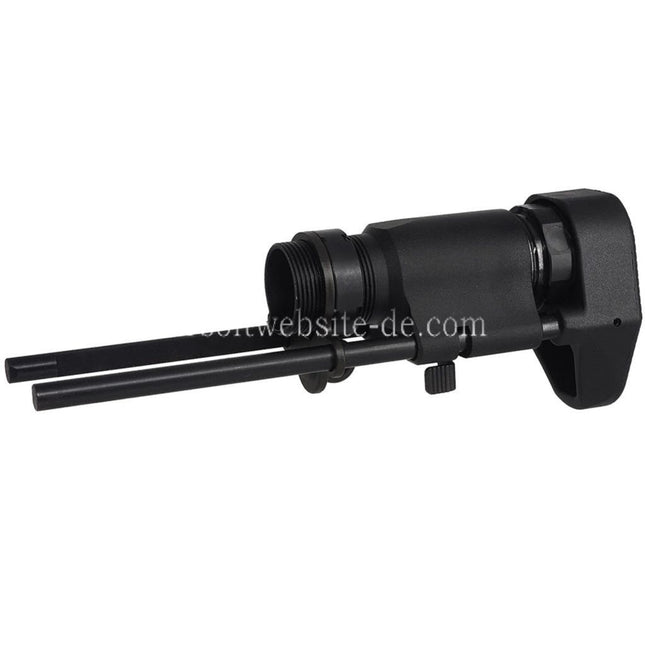 CYMA HK416C Stil Kompaktkarabiner Einziehbarer Schaft Geeignet für CYMA CGS Tokyo Marui M4 Serie MWS GBB Gewehre Airsoft Schwarz