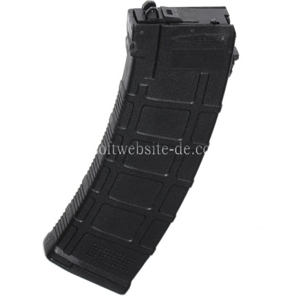 WELL PRO 24rd Polymer PMAG Gas Magazin Geeignet für Well / WE G74A AK74 Serie GBB Gewehre Airsoft Schwarz