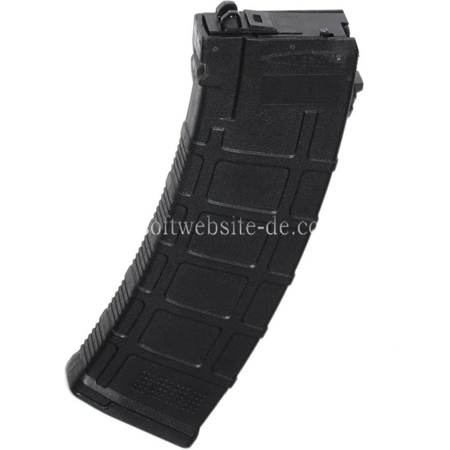 WELL PRO 24rd Polymer PMAG Gas Magazin Geeignet für Well / WE G74A AK74 Serie GBB Gewehre Airsoft Schwarz