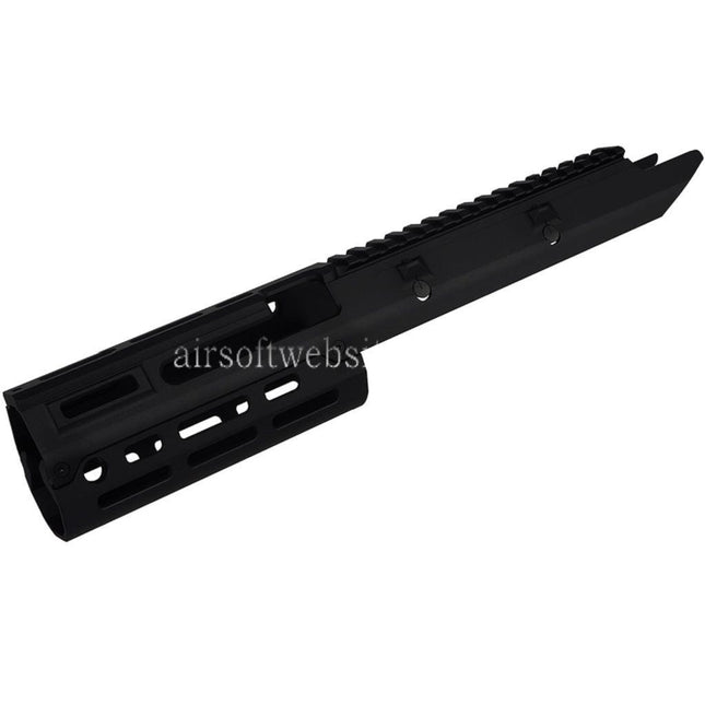 5KU 350mm Monolithic M-LOK Handschutz Schienen System Set Geeignet für Tokyo Marui Next Gen. MP5 AEG / VFC MP5 GBB Gewehre Airsoft Schwarz