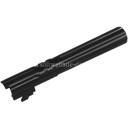 5KU 5 Zoll Edelstahl Gerade geriffelt Außenlauf +11mm CW Im Uhrzeigersinn Geeignet für Armorer Works WE (WE-TECH) Tokyo Marui Hi-Capa 5.1 Serie GBB Pistolen Airsoft