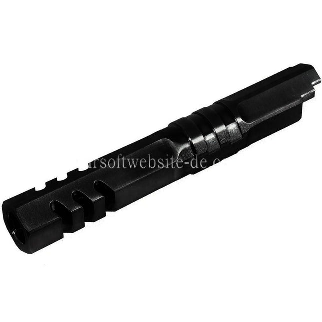 5KU 4.3 Zoll Edelstahl Hexagon Außenlauf +11mm CW Im Uhrzeigersinn Geeignet für Armorer Works WE (WE-TECH) Tokyo Marui Hi-Capa 4.3 Serie GBB Pistolen Airsoft