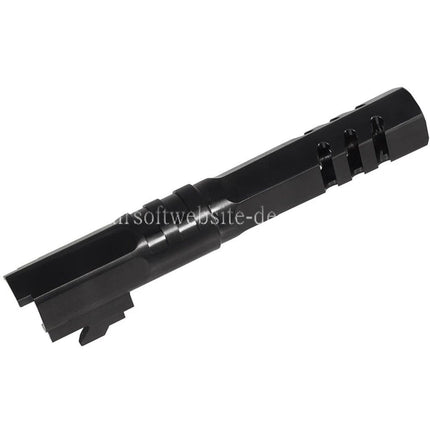 5KU 4.3 Zoll Edelstahl Hexagon Außenlauf +11mm CW Im Uhrzeigersinn Geeignet für Armorer Works WE (WE-TECH) Tokyo Marui Hi-Capa 4.3 Serie GBB Pistolen Airsoft