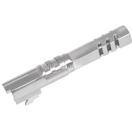 5KU 4.3 Zoll Edelstahl Hexagon Außenlauf +11mm CW Im Uhrzeigersinn Geeignet für Armorer Works WE (WE-TECH) Tokyo Marui Hi-Capa 4.3 Serie GBB Pistolen Airsoft