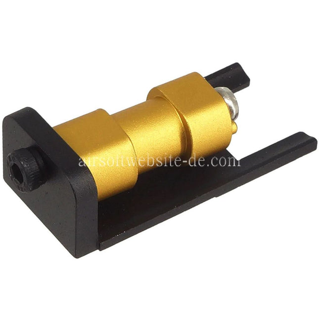 5KU CNC Aluminum Leicht Schlittengehäuse Geeignet für KJ Works ASG CZ Shadow2 Serie GBB Pistolen Airsoft Schwarz/Gold