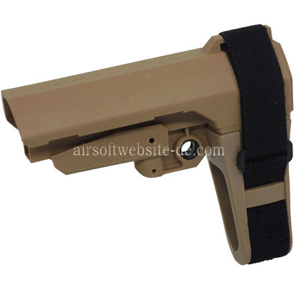 DOUBLE BELL Minimalist SBA3 Stabilisierende Stütze Schaft Geeignet für AR M4 M16 Serie AEG Gewehre Airsoft