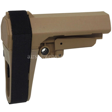 DOUBLE BELL Minimalist SBA3 Stabilisierende Stütze Schaft Geeignet für AR M4 M16 Serie AEG Gewehre Airsoft