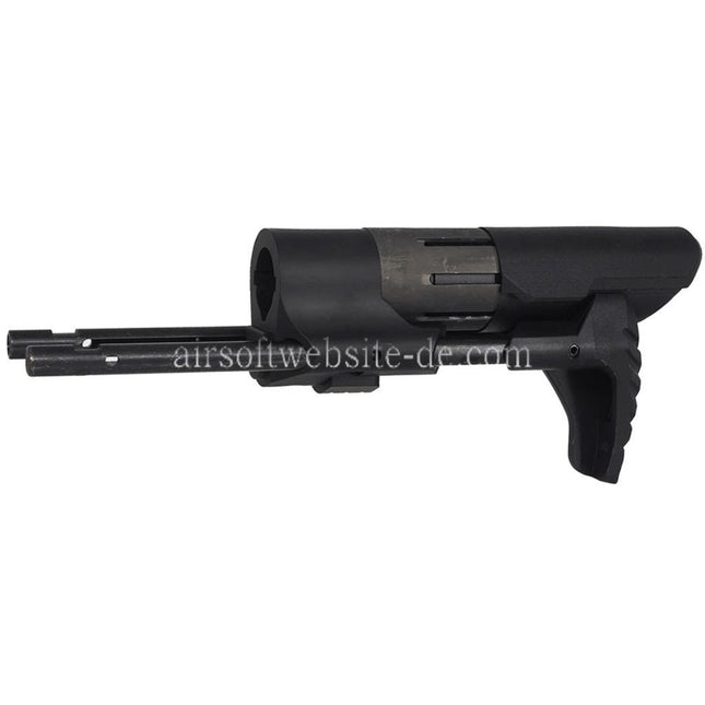 E&C PDW Schaft Geeignet für AR M4 M16 Serie AEG Gewehre Airsoft Schwarz