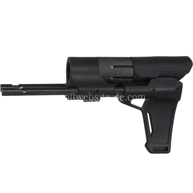 E&C PDW Stabilisator Geeignet für AR M4 M16 Serie AEG Gewehre Airsoft Schwarz