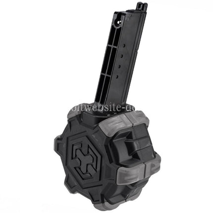 Armorer Works AW Custom 350rd Gas Adaptive Trommelmagazin Geeignet für Armorer Works AW / WE (WE-TECH) Desert Eagle GBB Pistolen Airsoft