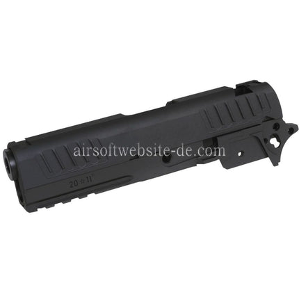 Bomber Airsoft CNC Aluminum Staccato-P 9mm 4.15 Stil Lauf Schlitten Mitte Rahmen Kit Set Geeignet für Tokyo Marui Hi-Capa Serie GBB Pistolen Schwarz