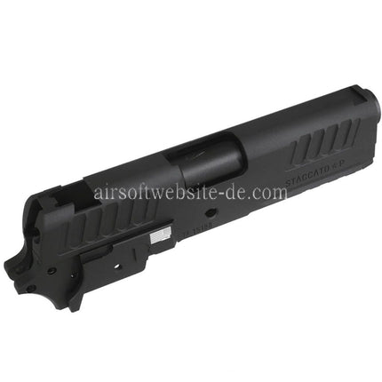 Bomber Airsoft CNC Aluminum Staccato-P 9mm 4.15 Stil Lauf Schlitten Mitte Rahmen Kit Set Geeignet für Tokyo Marui Hi-Capa Serie GBB Pistolen Schwarz