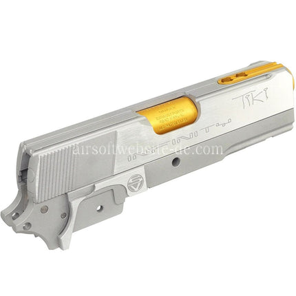 Bomber Airsoft CNC Aluminum SVI Infinity Tiki Stil Lauf Schlitten Mitte Rahmen Kit Set Shiny Geeignet für Tokyo Marui Hi-Capa 5.1 Serie GBB Pistolen