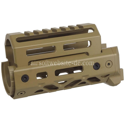 5KU KPYK CRC 1U040 Stil 125mm M-LOK Obere Untere Handschutz Schienen System Geeignet für CYMA D-BOYS AKS-74U Serie AEG Gewehre Airsoft
