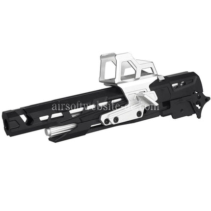 5KU CNC Aluminum EX-02 Lauf Schlitten Mitte Rahmen Kit Komplett Set Geeignet für Tokyo Marui Hi-Capa Serie GBB Pistolen Airsoft