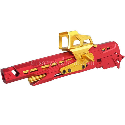 5KU CNC Aluminum EX-02 Lauf Schlitten Mitte Rahmen Kit Komplett Set Geeignet für Tokyo Marui Hi-Capa Serie GBB Pistolen Airsoft