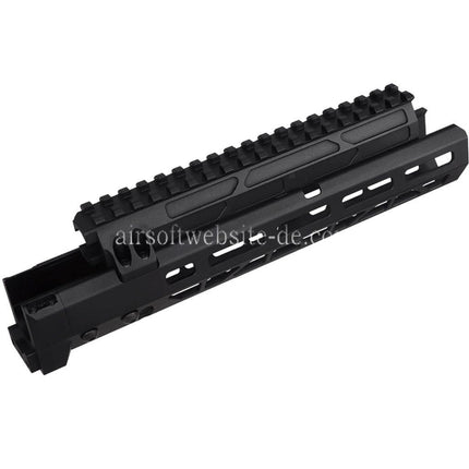 5KU 10.1 Zoll MMS Stil M-Lok Handschutz Schienen System Geeignet für Tokyo Marui AKM Serie GBB Gewehre Airsoft Schwarz