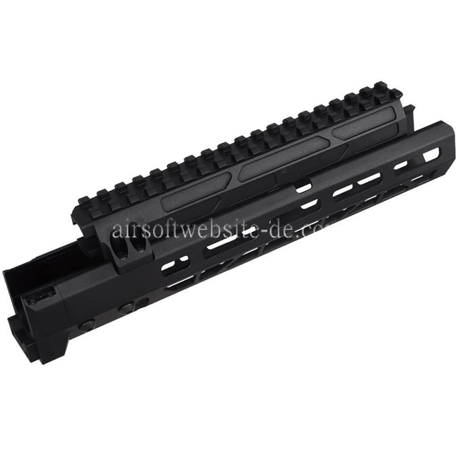 5KU 10.1 Zoll MMS Stil M-Lok Handschutz Schienen System Geeignet für Tokyo Marui AKM Serie GBB Gewehre Airsoft Schwarz
