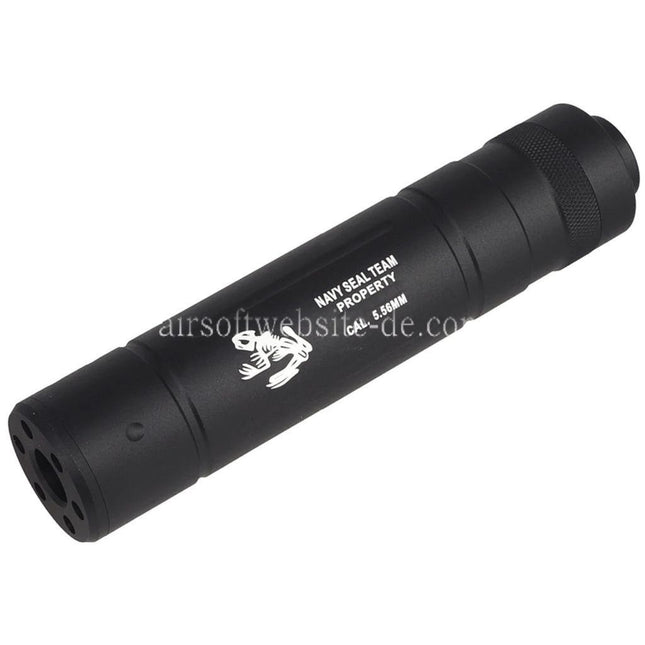 CYMA 145mm x 30mm Navy Seal Stil Schalldämpfers Geeignet für -14mm CCW Gewinde gegen den Uhrzeigersinn