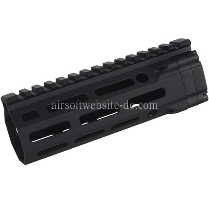 E&C MFR XS 6.1 Zoll M-Lok Handschutz Schienen System Geeignet für AR M4 M16 Serie AEG Gewehre Airsoft Schwarz