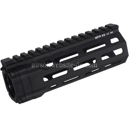 E&C MFR XS 6.1 Zoll M-Lok Handschutz Schienen System Geeignet für AR M4 M16 Serie AEG Gewehre Airsoft Schwarz
