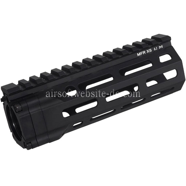 E&C MFR XS 6.1 Zoll M-Lok Handschutz Schienen System Geeignet für AR M4 M16 Serie AEG Gewehre Airsoft Schwarz