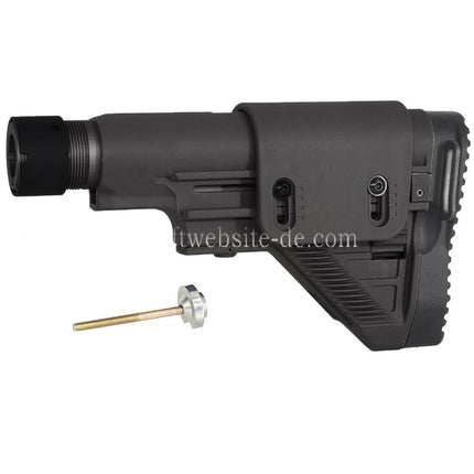 E&C DMR Stil Einziehbarer Schaft mit Röhre Geeignet für E&C HK417 G28 Serie AEG Gewehre Airsoft