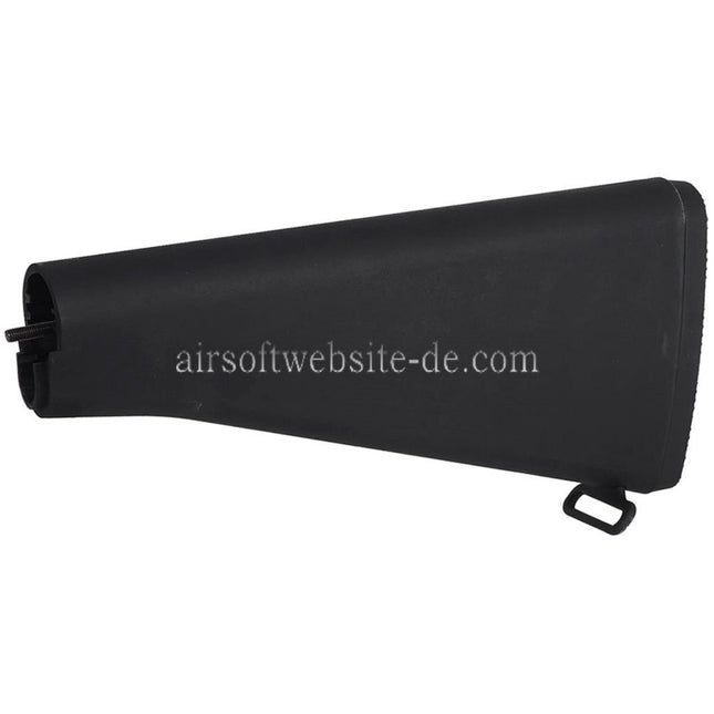 E&C M16A2 Feste Schaft geeignet für M4 M16 Serie AEG Gewehre Airsoft Schwarz