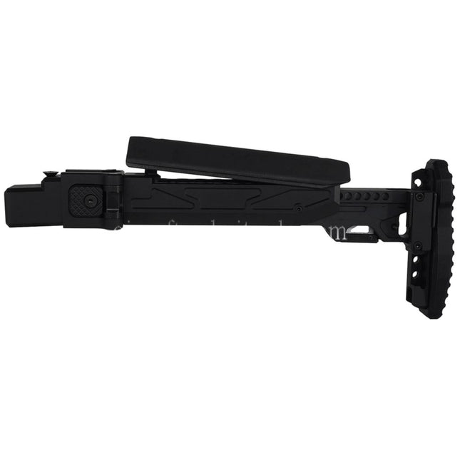 5KU KPYK Teleskop Klappschaft mit Cheek Riser Geeignet für GHK AKM V3 Serie GBB Gewehre Schwarz