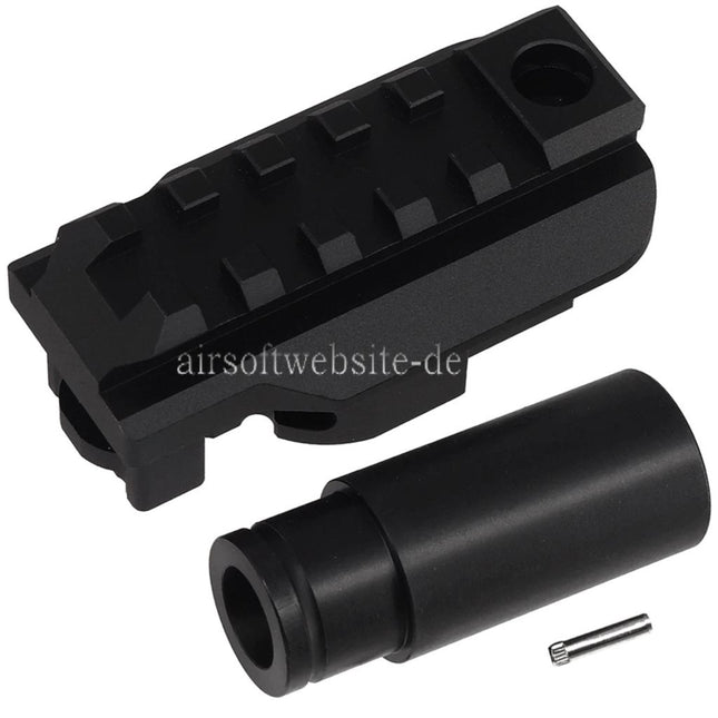 5KU M1913 Picatinny Schiene Schaftadapter Geeignet für JMAC MCX Folding Mech Archwick B&T AIR APC9K GBB SMG Gewehre Schwarz