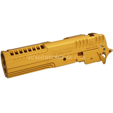 5KU CNC Aluminum LimCat Custom Stil Mitte Rahmen Schlitten Set Geeignet für Tokyo Marui Hi-Capa 4.3 Serie GBB Pistolen Airsoft