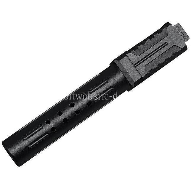 5KU CNC Aluminum BRA Stil Ported Außenlauf Geeignet für Umarex / VFC G19 Gen.3 Serie GBB Pistolen Airsoft