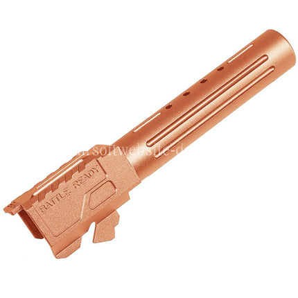 5KU CNC Aluminum BRA Stil Ported Außenlauf Geeignet für Umarex / VFC G19 Gen.3 Serie GBB Pistolen Airsoft