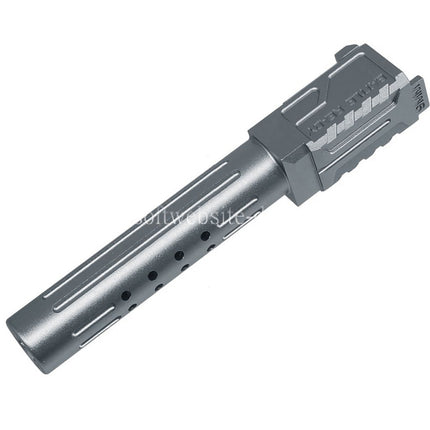 5KU CNC Aluminum BRA Stil Ported Außenlauf Geeignet für Tokyo Marui G19 Gen.3 Serie GBB Pistolen Airsoft